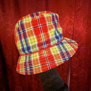Reversible bucket hat.  Really cool; it’s like 2 hats in one!!